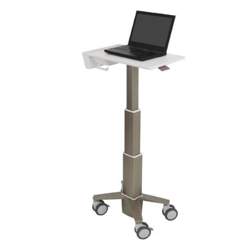 Ergotron CareFit Slim 2.0 - Carrello - per impieghi leggeri - per All-In-One/display LCD - medico - Alluminio, plastica di alta qualità, acciaio zincato - bianco, grigio caldo - dimensione schermo: fino a 27"